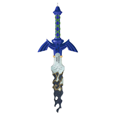 Legend of Zelda Master Sword ornament, metal, decayed design, Tears of the Kingdom, Hallmark Keepsake, video game Christmas decoration.
