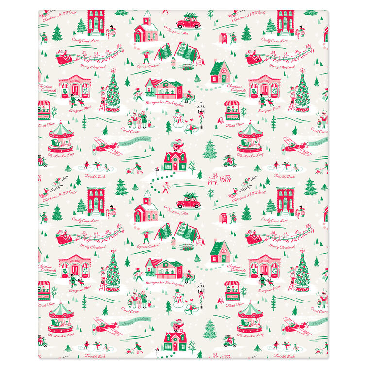 Holiday Toile Throw Blanket, 50x60