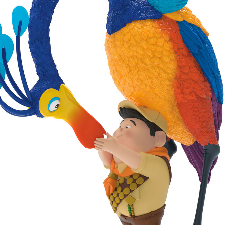 Hallmark Keepsake Up Friends of a Feather ornament with Kevin the bird and Russell, Disney/Pixar colorful Christmas decoration.