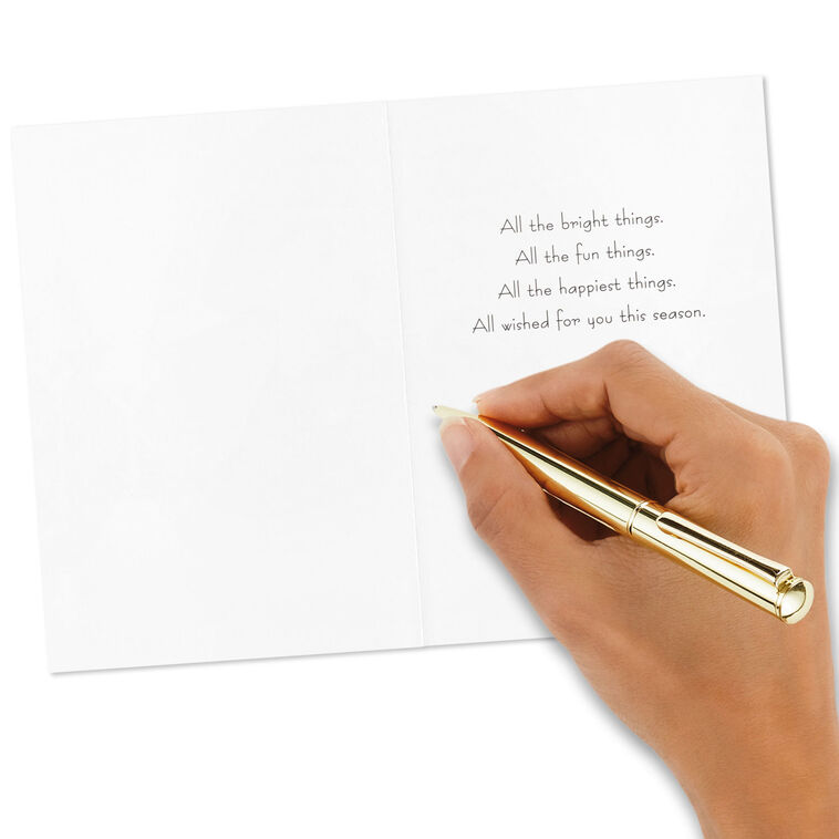 Strings of Christmas Lights Packaged Christmas Cards, Set of 5