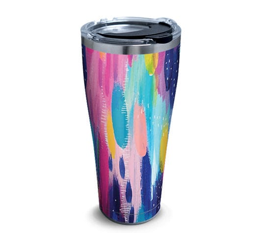 Pink & Purple Cosmos Etta Vee Travel Tumbler 30 oz