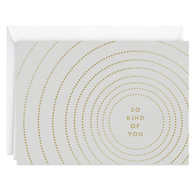 Concentric Circles So Kind of You Blank Thank You Notes, Pack of 10