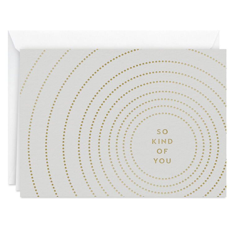 Concentric Circles So Kind of You Blank Thank You Notes, Pack of 10
