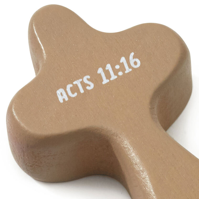 My Baptism Mini Comfort Cross, 2.25"