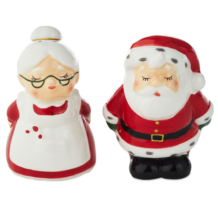 Kissing Clauses Salt and Pepper Shakers, Set of 2