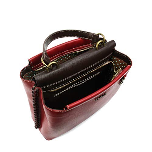 Charming Satchel- Burgundy