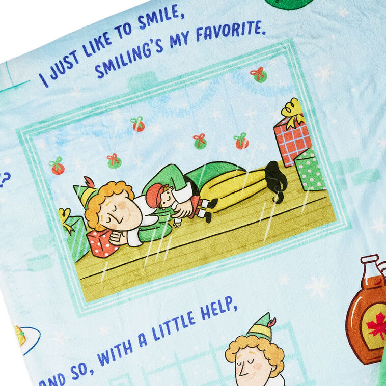 Elf Journey to New York Throw Blanket, 50x60