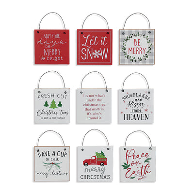 Wood Holiday Ornament