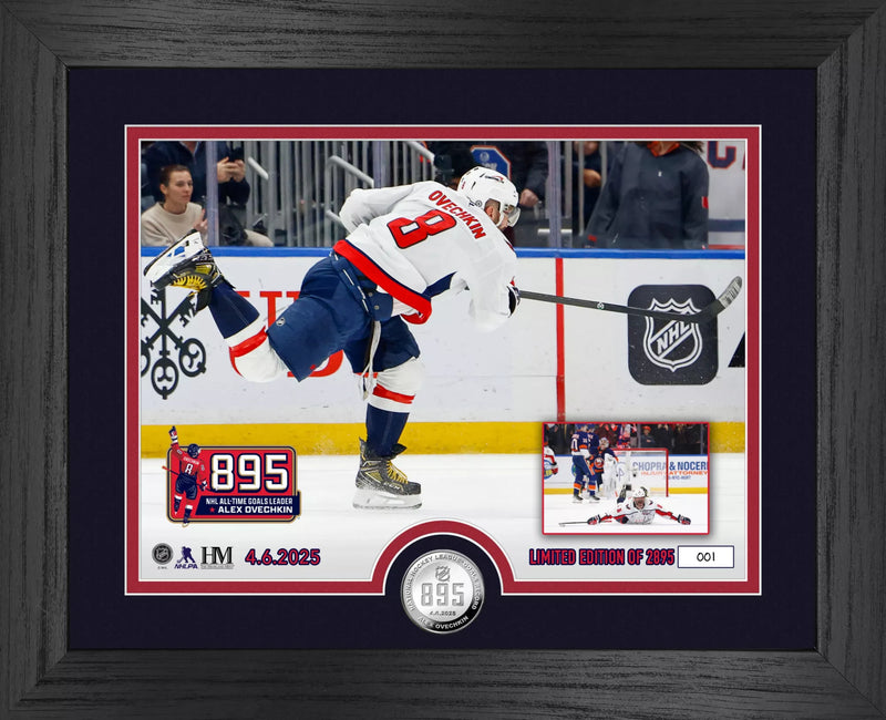 Alex Ovechkin NHL Record Goal 895 Silver Coin Photo Mint