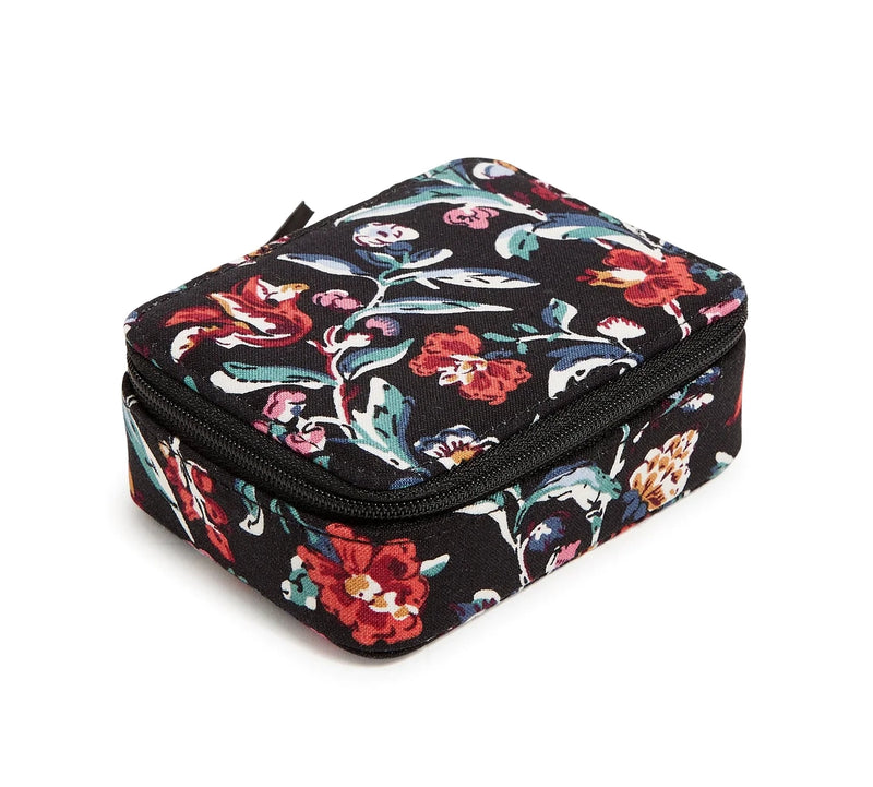 Travel Pill Case - Perennials Noir