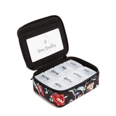 Travel Pill Case - Perennials Noir