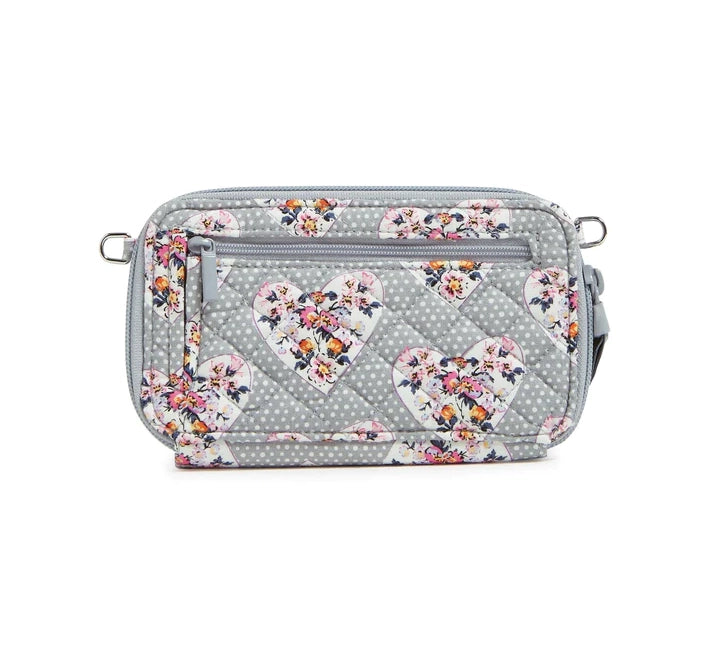 RFID All in One Crossbody : Mon Amour Gray