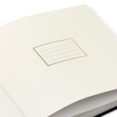 Best Day Ever Gold on Navy Linen Photo Album