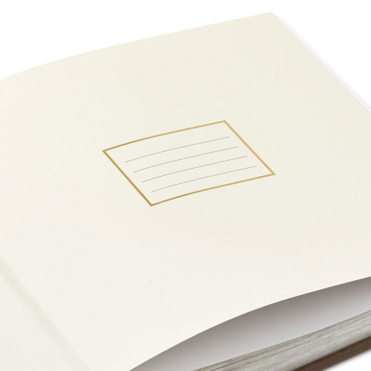 Held in Our Hearts Forever Taupe Linen Photo Album