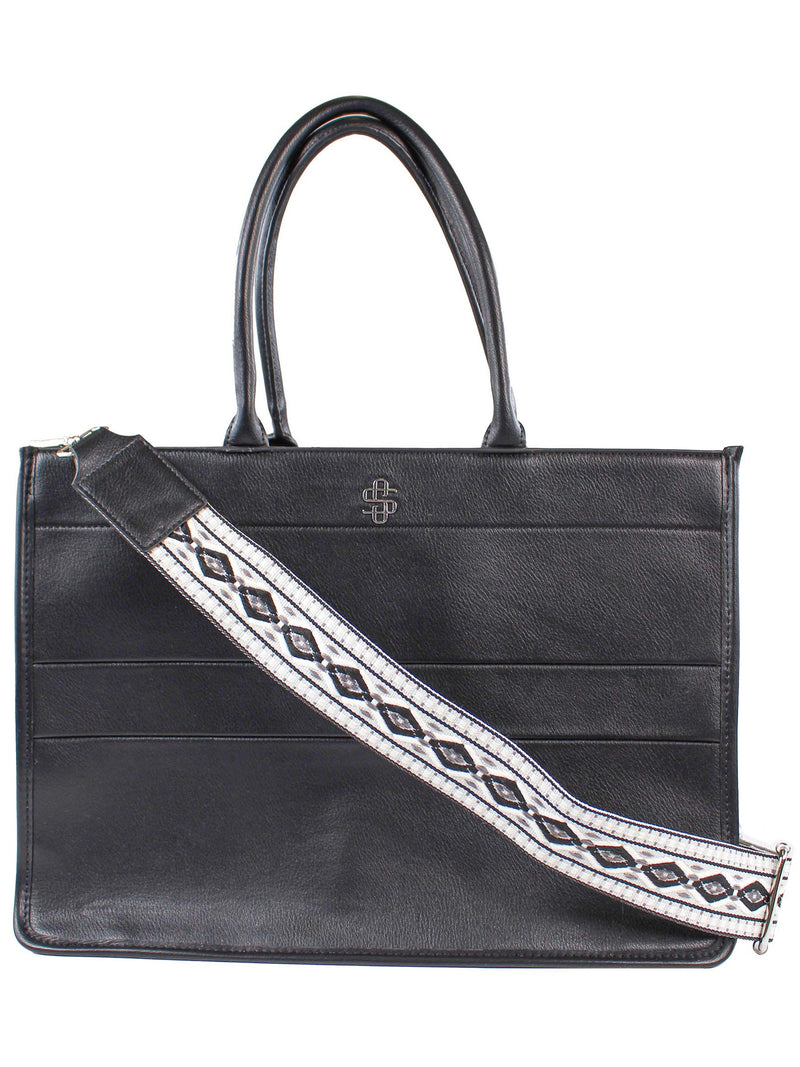 PU Leather Tote - Black