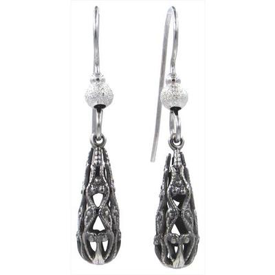 Tone Briolette Shape Drop Earrings