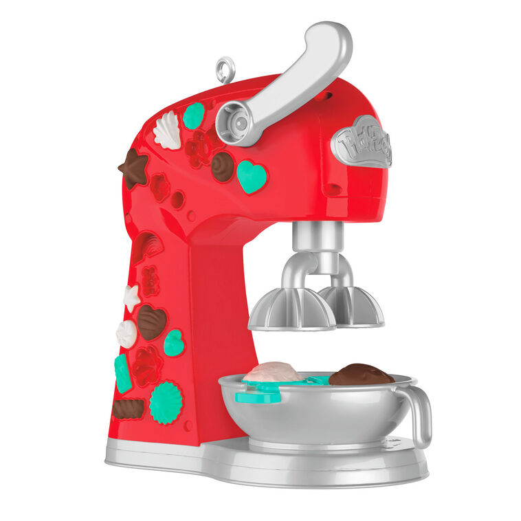 Hallmark Keepsake Hasbro Play-Doh Magical Mixer ornament, red and silver mixer with Play-Doh accents, inspired by classic playset.