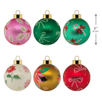 Lacey Chabert Collection Glass Hallmark Ornaments, Set of 6