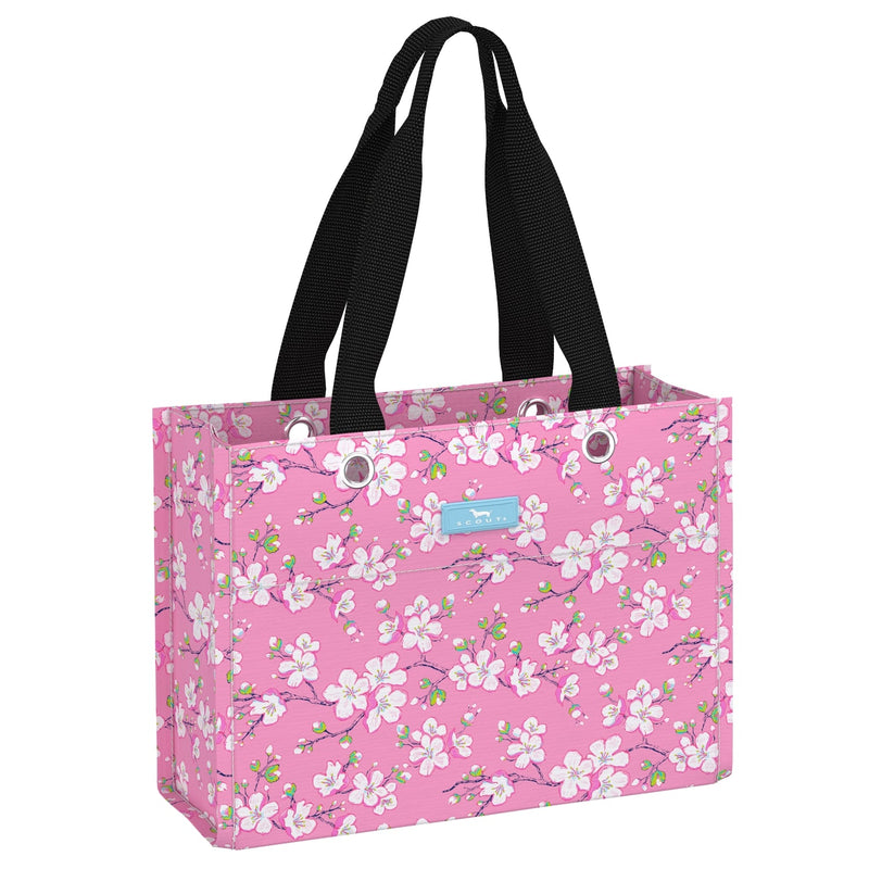 SCOUT Small Gift Bag Tiny Package in Capital Swoon print, durable reusable bag with grommets and fold-flat design for easy storage.