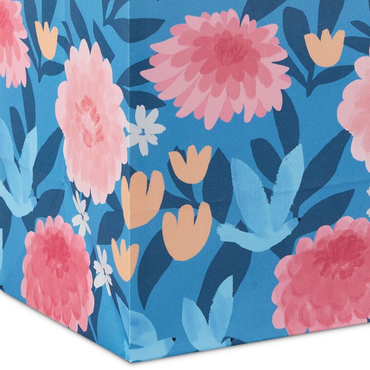 9.6" Flower Meadow on Blue Medium Mother&