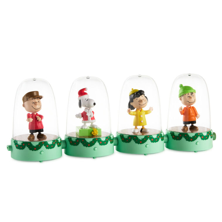 Peanuts Happy Tappers Christmas Musical Figurines With Motion, Set of 4