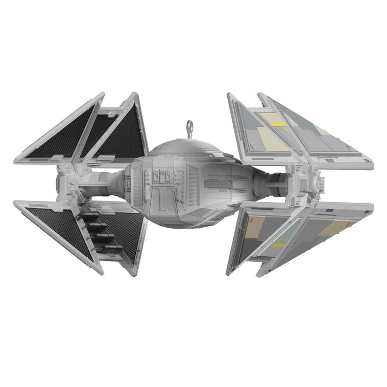 Mini TIE Avenger ornament, gray Galactic Empire starfighter from Star Wars Andor, Hallmark Keepsake collectible Christmas ship
