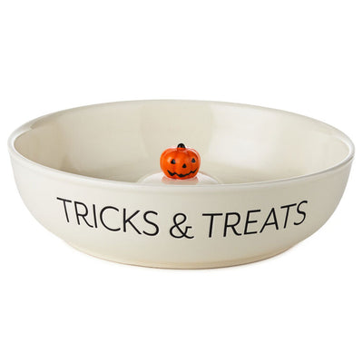 Tricks and treats ceramic serving bowl