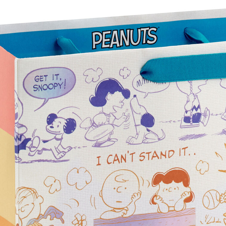 13" Peanuts® 75th Anniversary Scenes Large Gift Bag