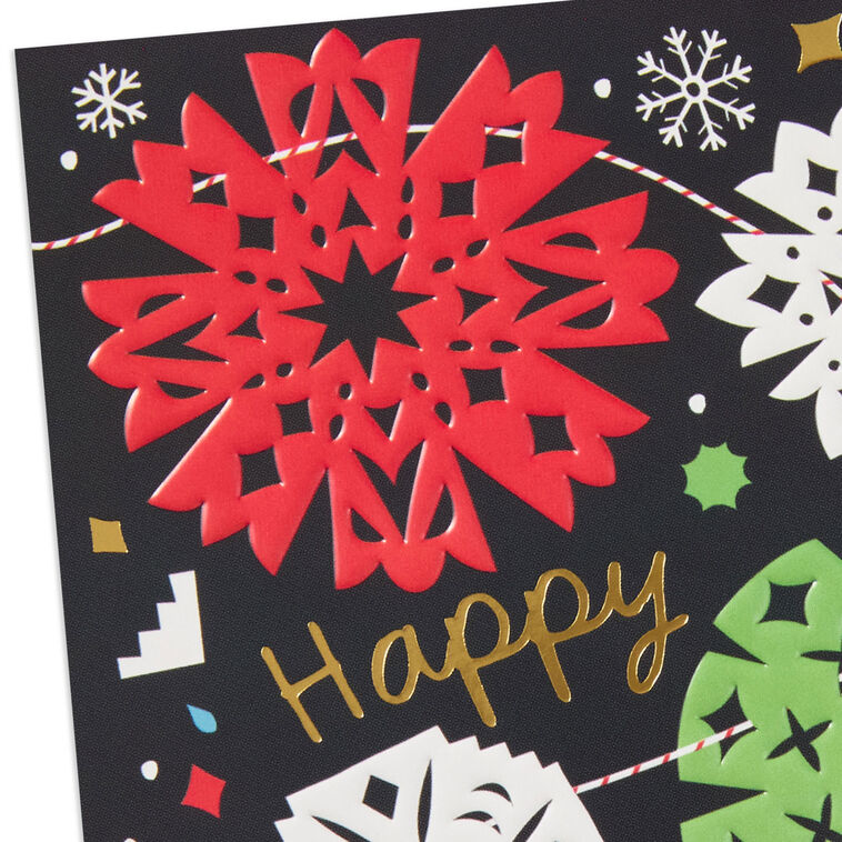UNICEF Paper Snowflake Garland Boxed Christmas Cards, Pack of 12