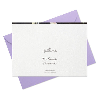 Elegant floral note cards by Marjolein Bastin on black background with coordinating round floral and robin’s egg seal stickers.
