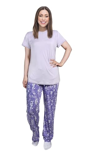 Fashion by Mirabeau Lounge Pants - Lia Lavender Field - Medium