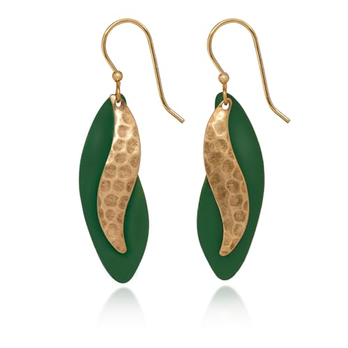 Layered Organic Shapes Pierced Earrings