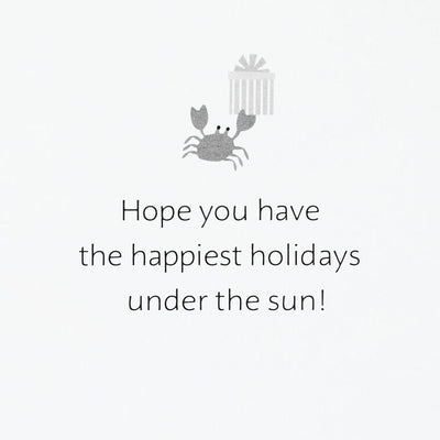 Tropical Santa and Palm Tree Boxed Christmas Cards, Pack of 16