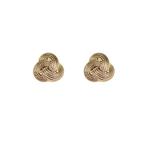 Spirit by Silver Forest Gold Tone Love Knot Stud Earrings