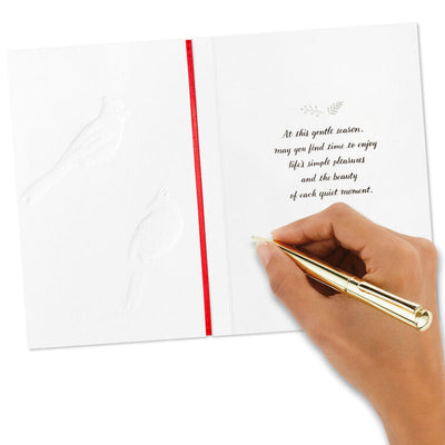 Cardinals on Pine Branches Boxed Christmas Cards, Pack of 12