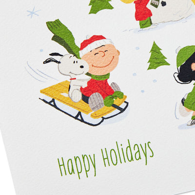 Peanuts Jolly Snow Fun Boxed Christmas Cards, Pack of 16