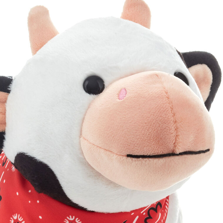 Spotted Cow in Boots Plush With Sound and Motion, 9"