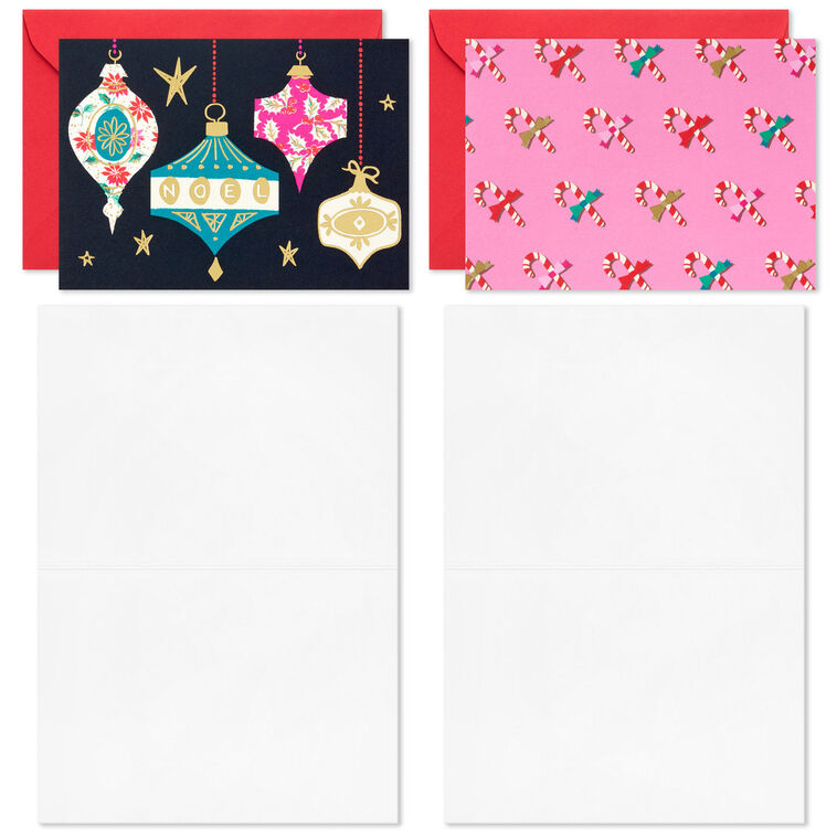 Lacey Chabert Collection Nostalgic Holidays Assorted Blank Boxed Christmas Cards, Pack of 24