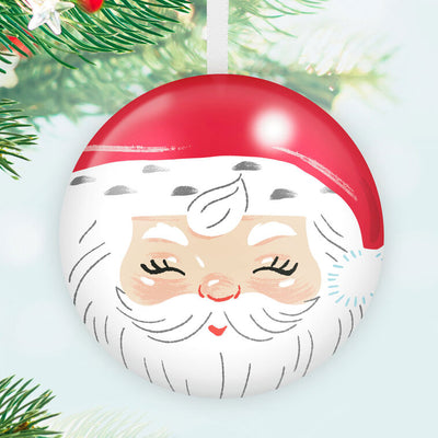Set of 11 tin ball ornaments and gold jingle bell with North Pole Christmas characters, plus spiral-bound countdown book, Hallmark Keepsake