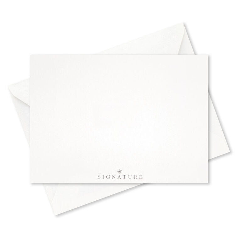 Purple Flowers Blank Thank-You Notes, Box of 8