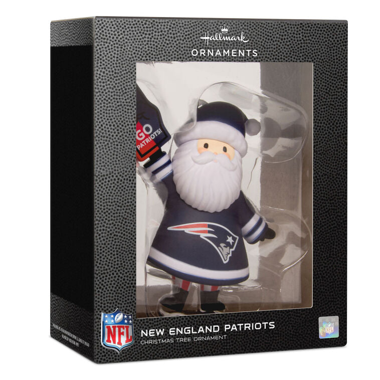 NFL New England Patriots Santa Fan Hallmark Ornament