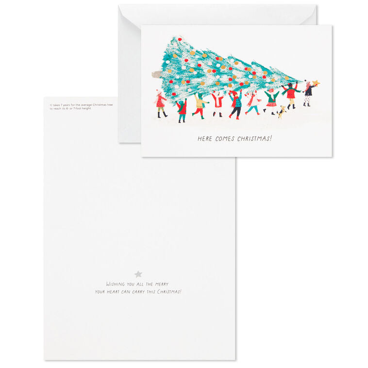 UNICEF Here Comes Christmas Boxed Christmas Cards, Pack of 12