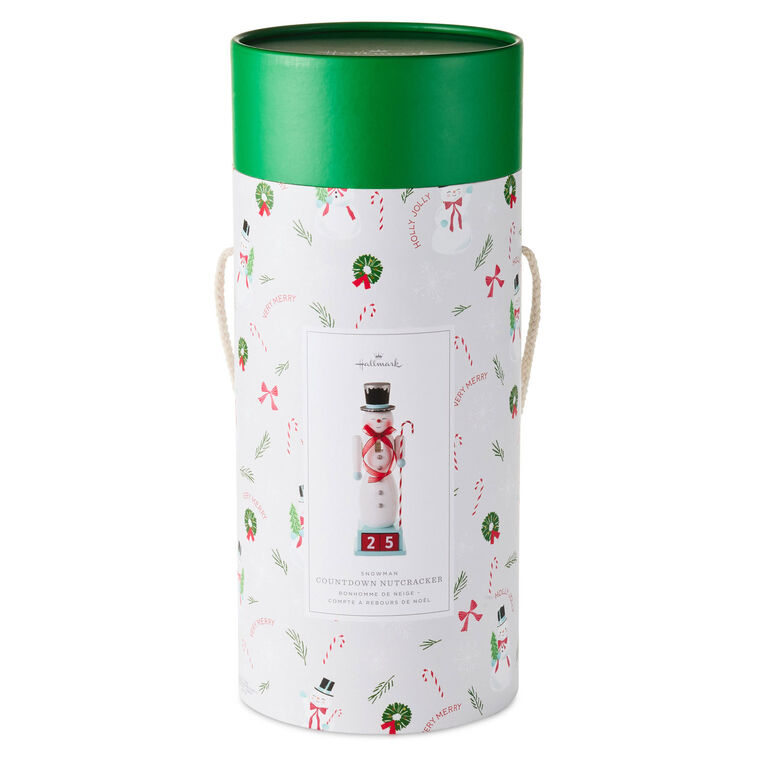 Snowman Christmas Countdown Nutcracker Figurine, 15"