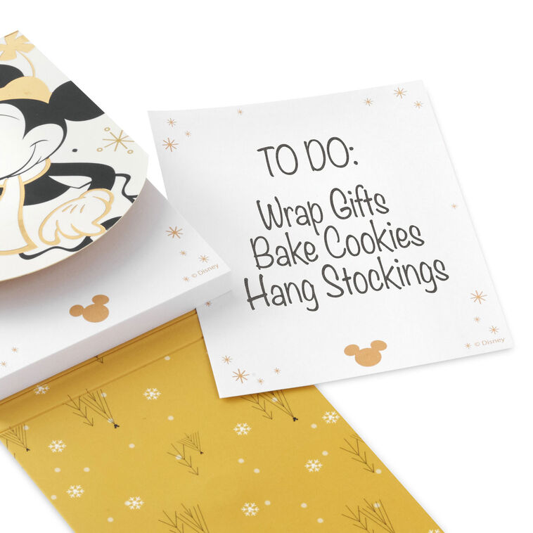 Disney Minnie Mouse Foldover Christmas Memo Pad