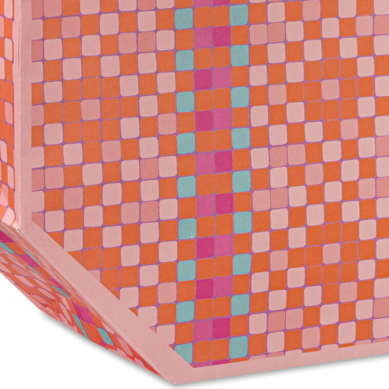 10.3" Diamond Weave Pattern Large Gift Bag