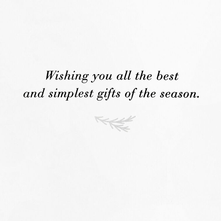 The Best and Simplest Gifts Packaged Christmas Cards, Set of 5