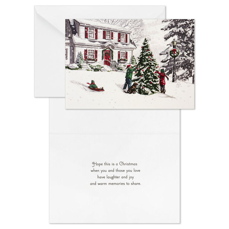 Classic Home Boxed Christmas Cards, Pack of 40