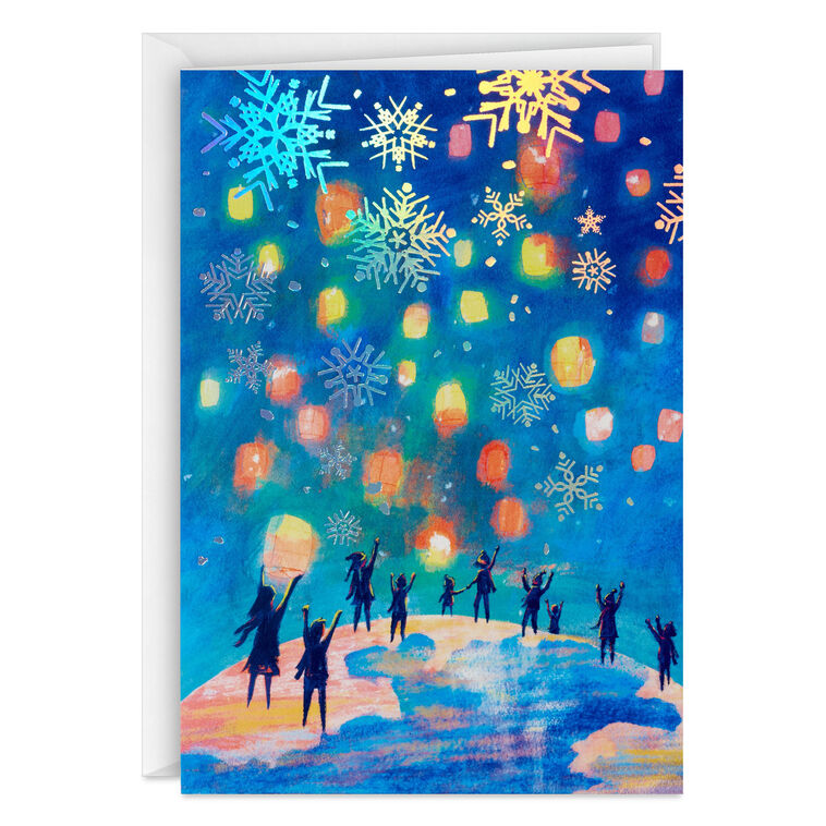 UNICEF Winter Lanterns Boxed Holiday Cards, Pack of 12
