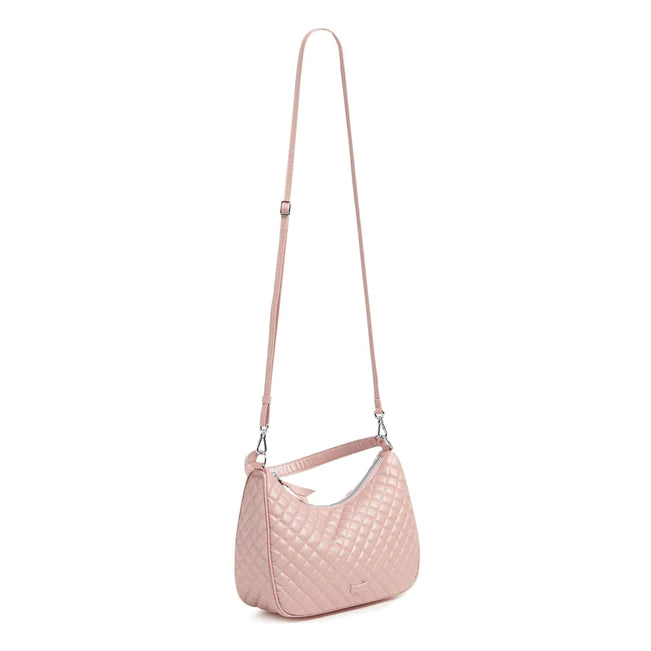 Frannie Crescent Crossbody - Rose Quartz