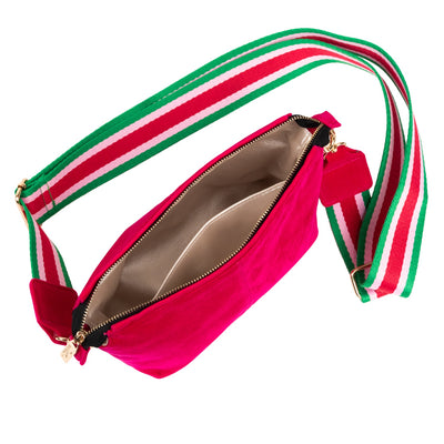 Emily Crossbody - Pink Velvet